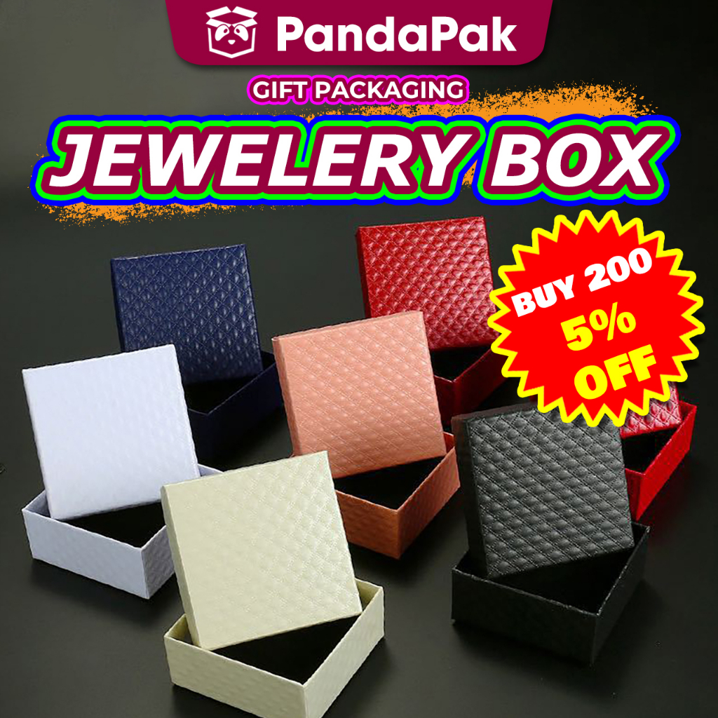 PANDAPAK Jewelry Box Ring Box Necklace Box Kotak Cincin Jewellery Organizer Box Bracelet Box Earring Box