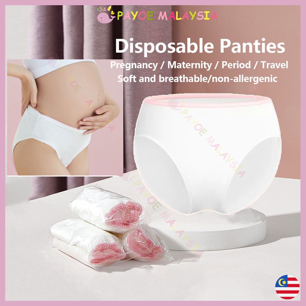 PAYOE Disposable Panties Maternity Underwear Menstruation Travel Panty Cotton Women Panties Seluar Dalam Pakai Buang