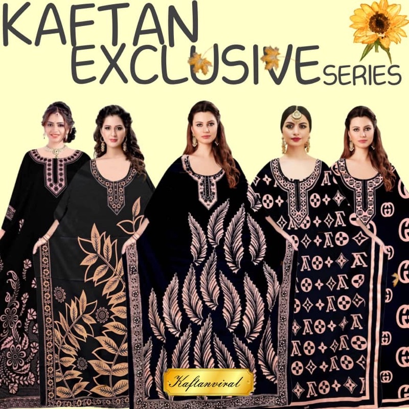 PEMBORONGBaju Kelawar Kaftan BLACK GOLD Dubai Design Baru Murah