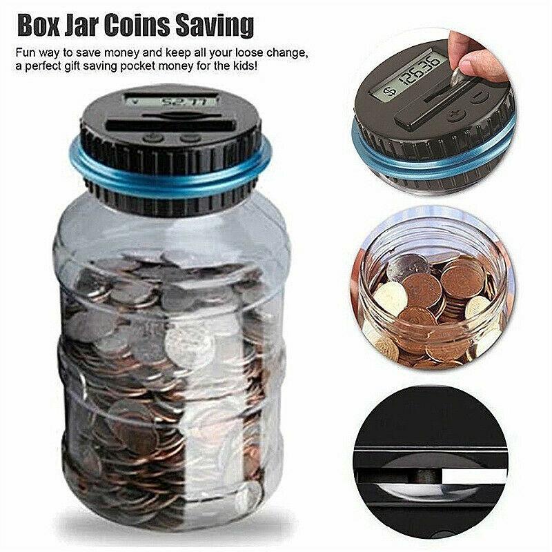 piggy Bank Coin Savings LCD Counting Jar Gift Tabung Syiling Malaysia Coins