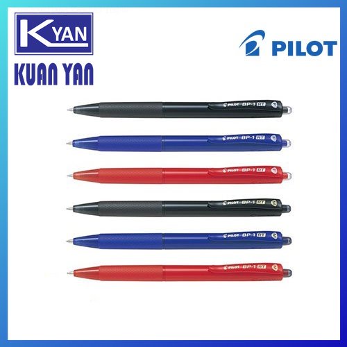 Pilot Pen BP-1RT Ball Pen | Pilot Ball Pen Fine 0.7 BP-1RT Ball Pen | Pilot Ball Pen Medium 1.0 BP-1RT |Black, Blue, Red