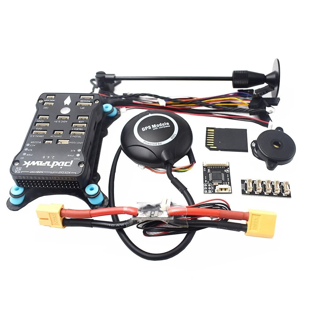 Pixhawk PX4 PIX 2.4.8 32 Bit Flight Controller Autopilot with 4G SD Safety Switch Buzzer PPM I2C RC Quadcopter Ardupilot