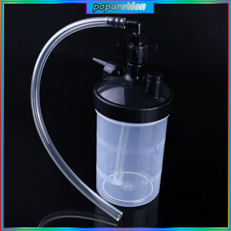 pop* Humidifier Water Bottle and Tubing Connector Elbow 12" for Oxygen Concentrator