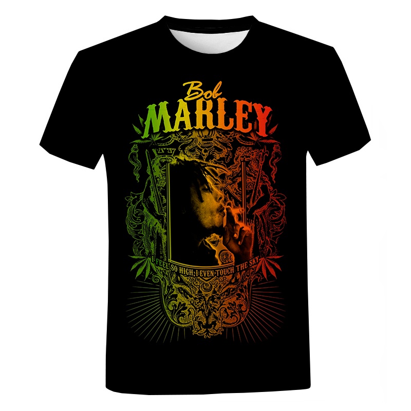 Popular Hip Hop Singer Bob Marley T-shirt Unisex Popular Harajuku 3d Printed Sweatshirt Music Rock Streetwear Plus Size Tops