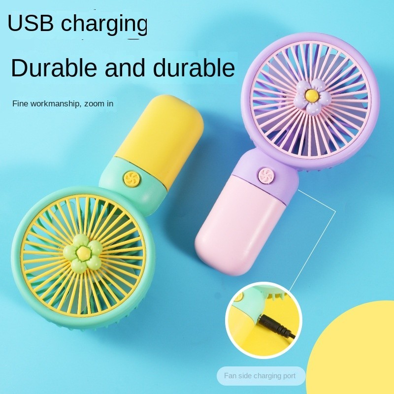 Portable Hand Table Mini Clip Fan USB Charge Battery Desk Cooling Small Kipas YM88146B