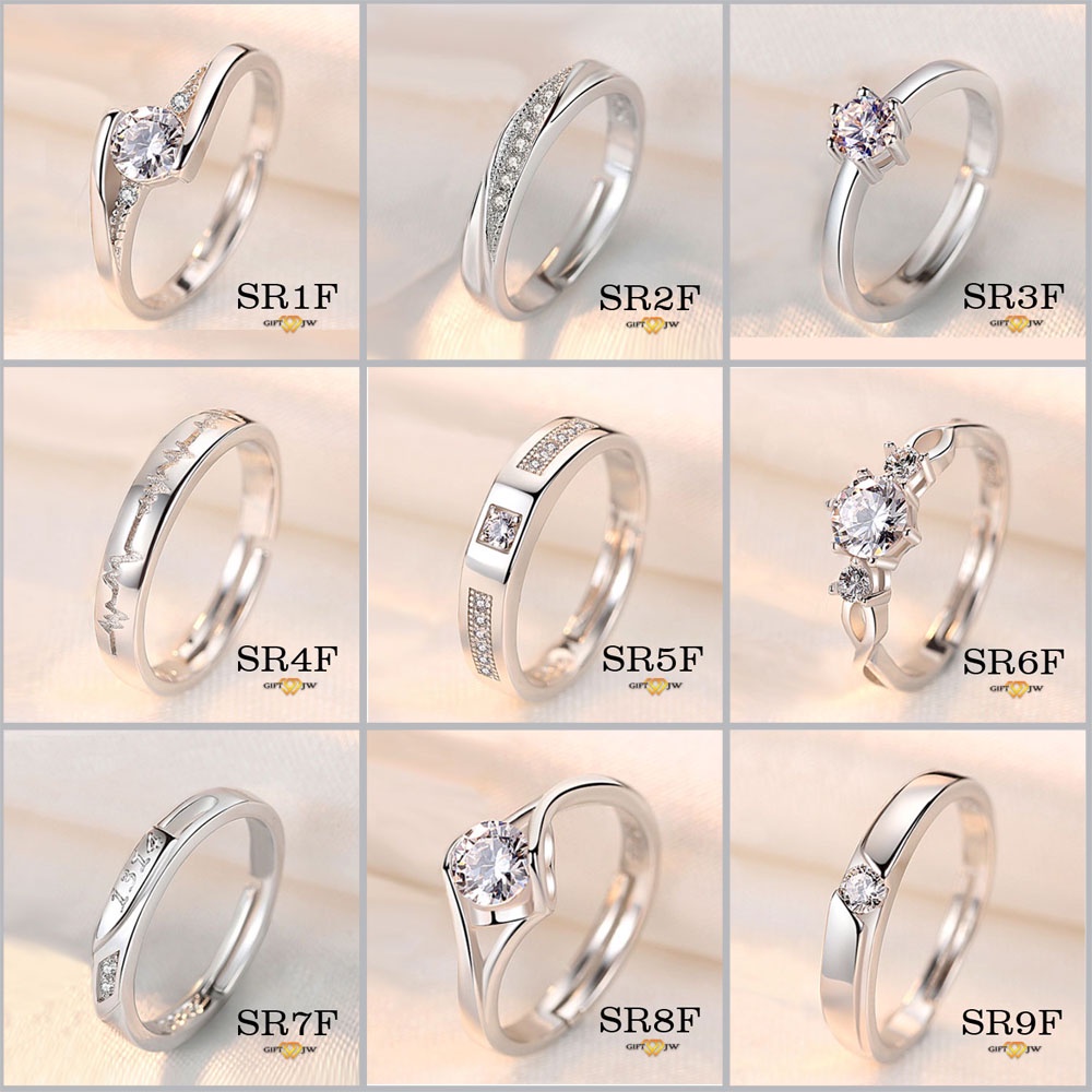 Pos dari KL-SR1 Cincin Boleh Laras/S925 Silver Rings Adjustable Women Ring/Cincin Perempuan Perak