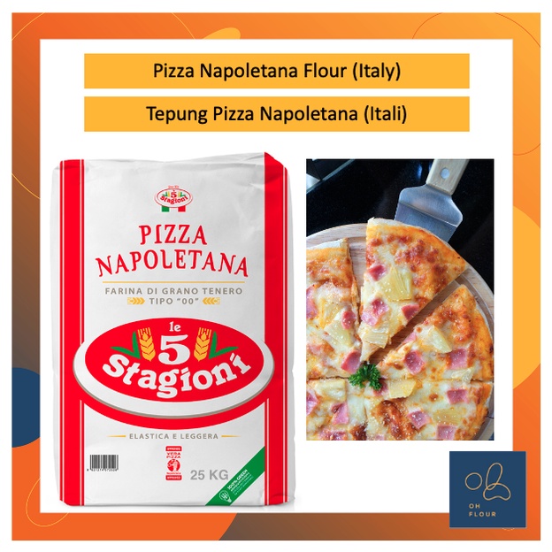 Premium Pizza Napoletana Italy Flour - Le 5 Stagioni (Imported from Italy) 1Kg/ Tepung Pizza Premium Itali