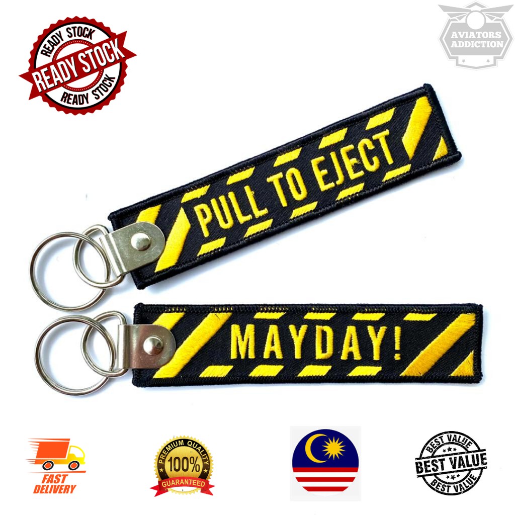 PREMIUM Mayday Aviation keychains merchandise tags Airasia Malaysia Airlines MAB MAHB LAE Aviator Gift Box Hadiah BOEING