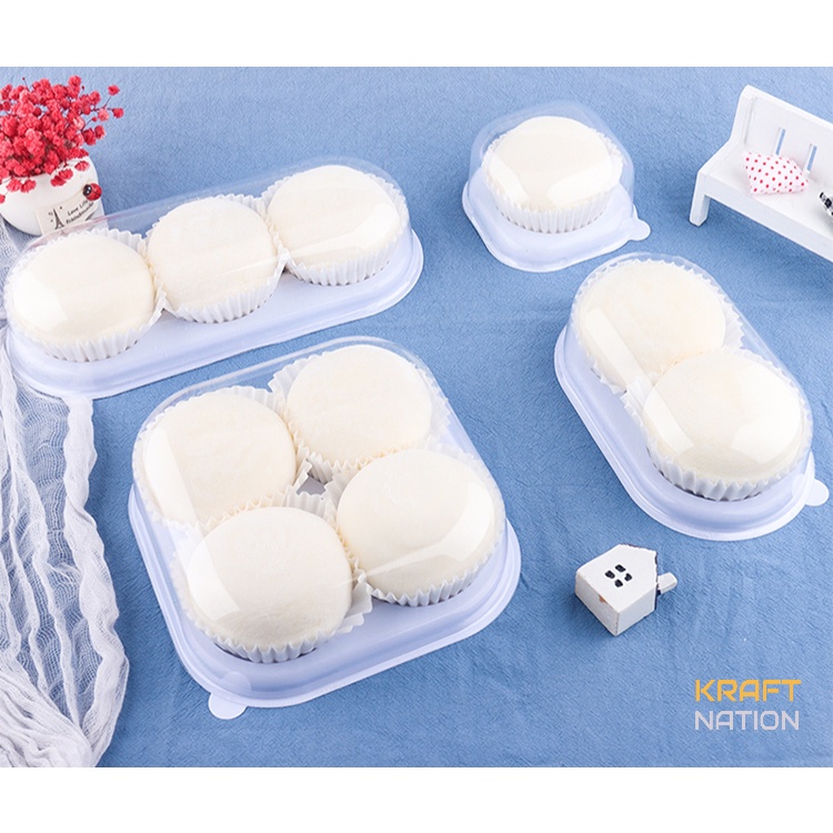 [Premium] Plastic Tart Box / Tart Box / Mochi Box with Clear Lid