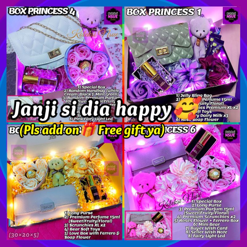 PRINCESS Surprise Gift Box For Woman Women Set Hadiah Birthday Wanita Hari Jadi Untuk Perempuan Girl by KOLEKSI NSUE