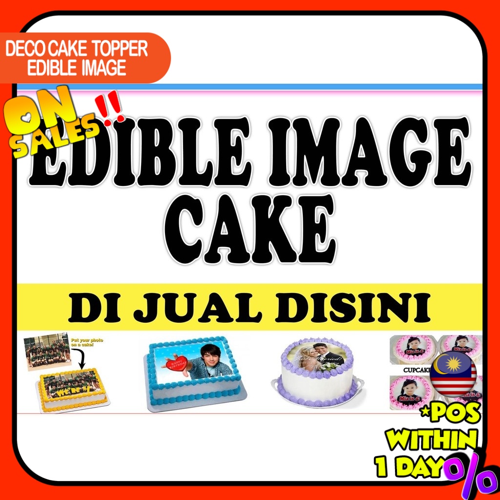 Print Custom Edible Image [Printing Service] Photo / Picture for Cake Happy Birthday Icing Paper Sheet Sticker A5