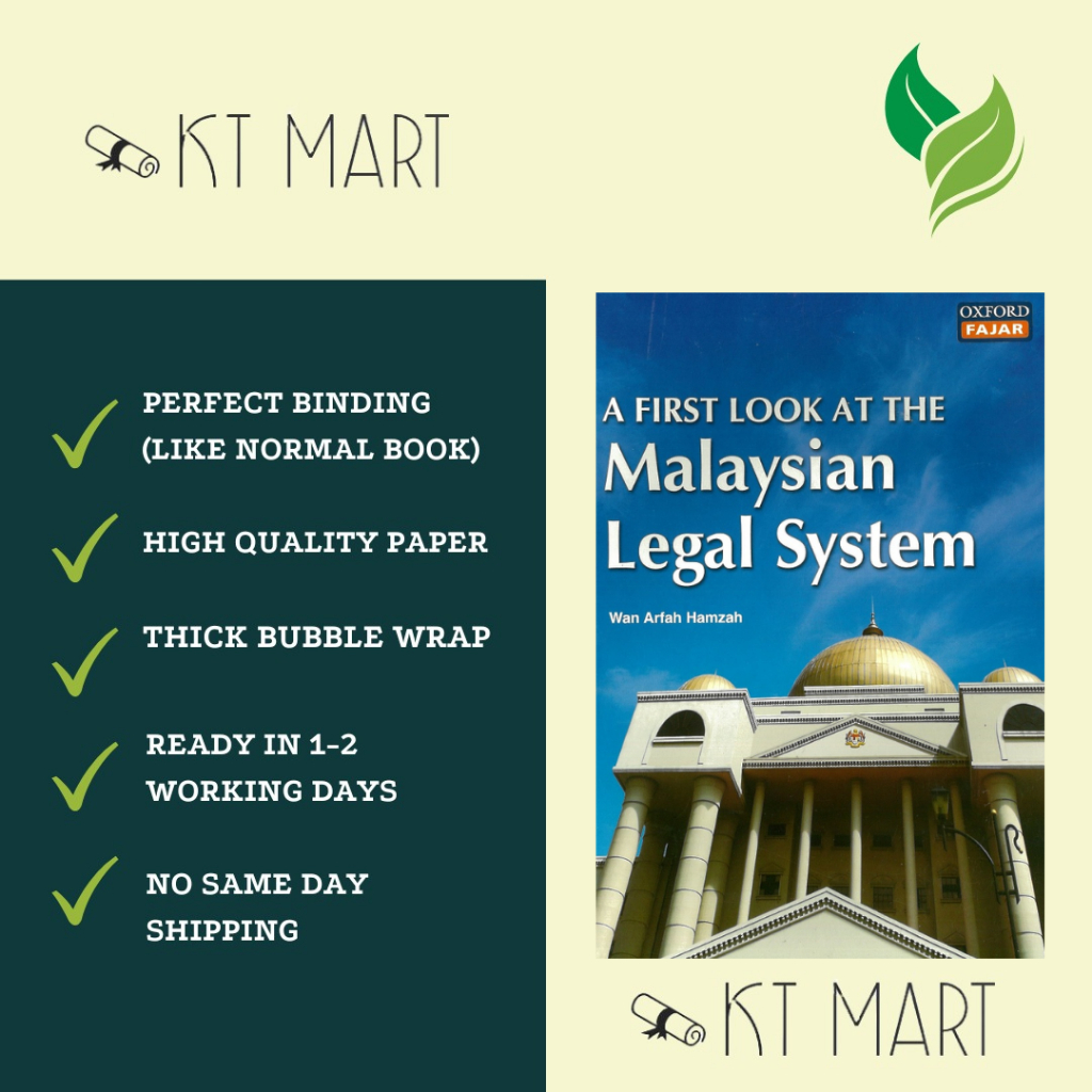 [PRINTED] A First Look at The Malaysian Legal System Wan Arfah Hamzah