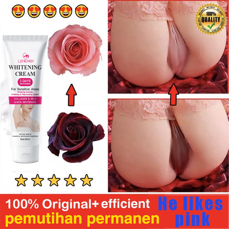 Private Parts Whitening Cream Armpit Whitening Cream Underarm Whitening Cream 60ml Used on all parts of the body Whitening Lip milk and private parts