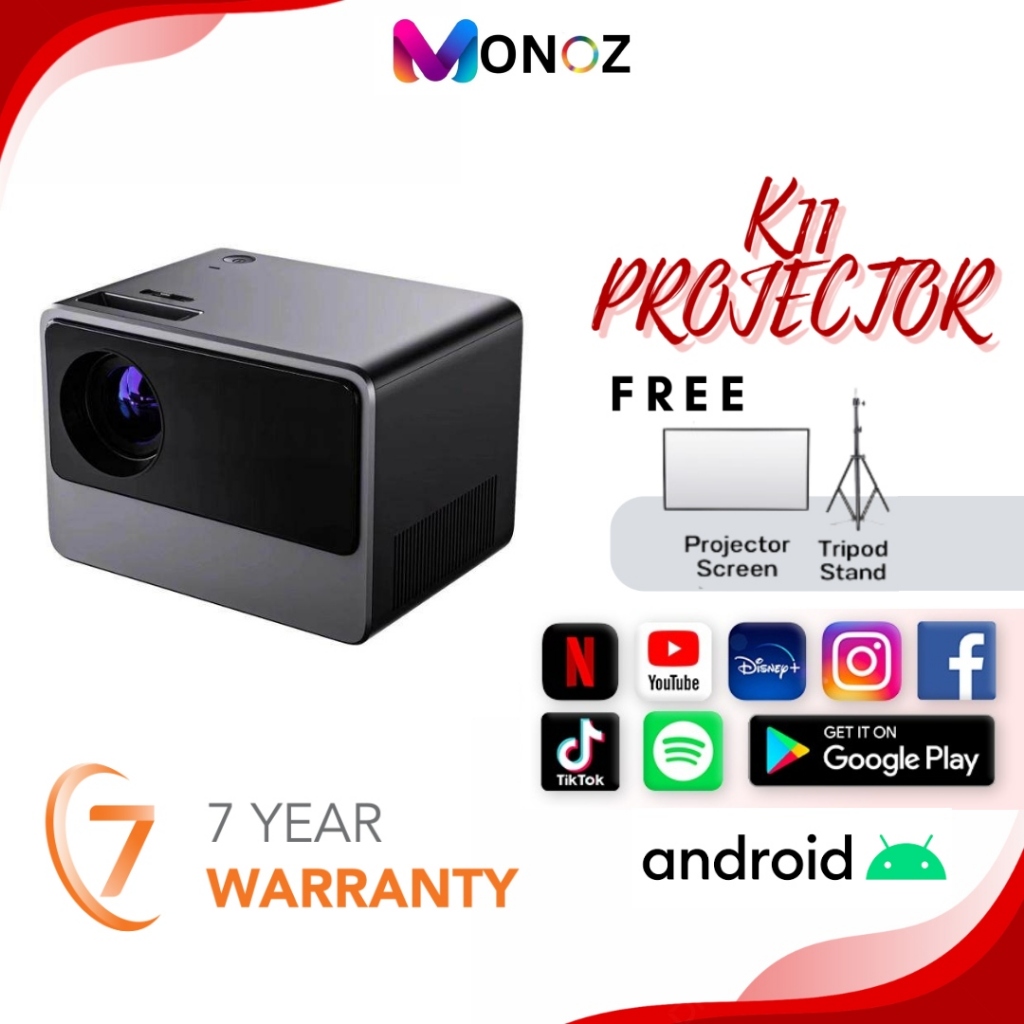 Projector K11 Wifi Beamer Home Theater 4k Projectors Mobile Smartphone Full HD LCD LED advertising