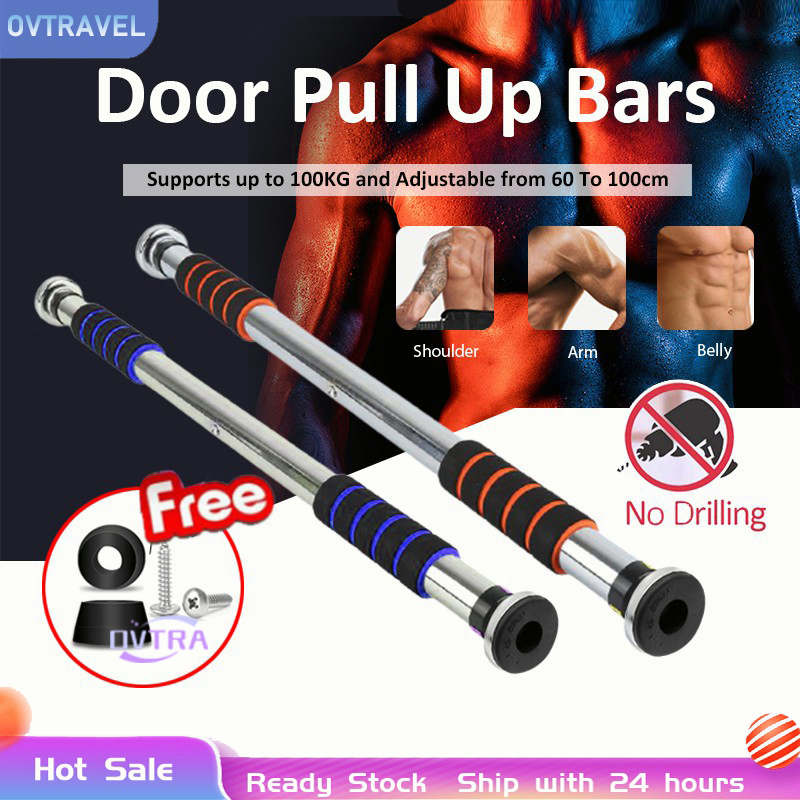 ✨Pull Up Bar ✨Adjustable pull up bar door pull up bar Push Up Workout Gym Chin Up Bar Doorway Exercise Fitness 引體向上單槓