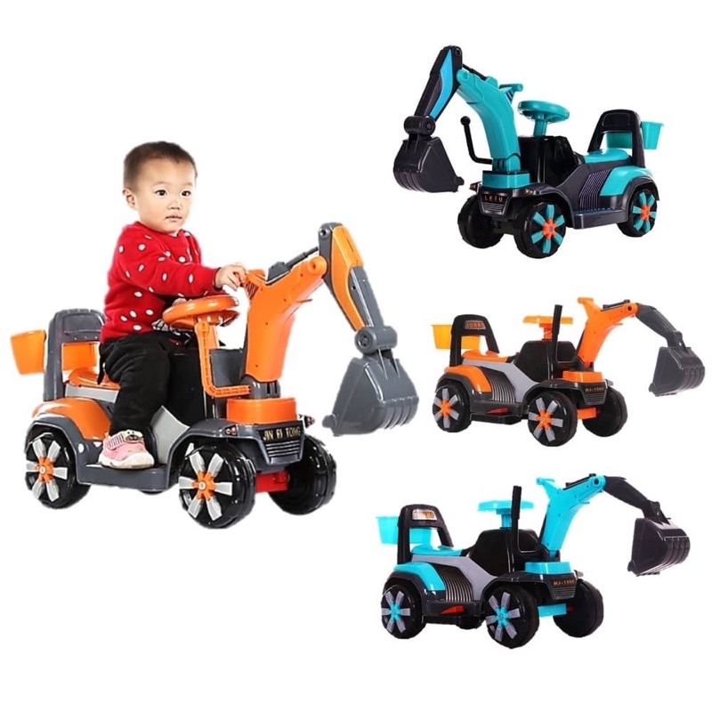 Quality ABS FRAME Push Ride Tractor Excavator Toys Vehicle Toy Engineer Excavator Toys Ride 玩具车挖掘机