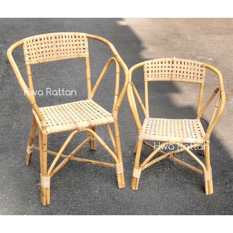 Rattan chair Relaxation handcrafted indoor outdoor chair / Kerusi sandar rotan / Kerusi zaman anyaman rotan / 藤制伯公椅