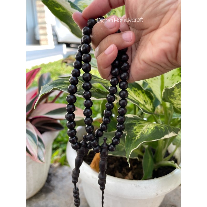 [Raya 2024] HITAM KAYU Tasbih 33 Black Moringa Tasbih Original Kalimantan 6 8 10 mm Not A Prayer Rug. Agarwood. Setigi. Dig Tamarind