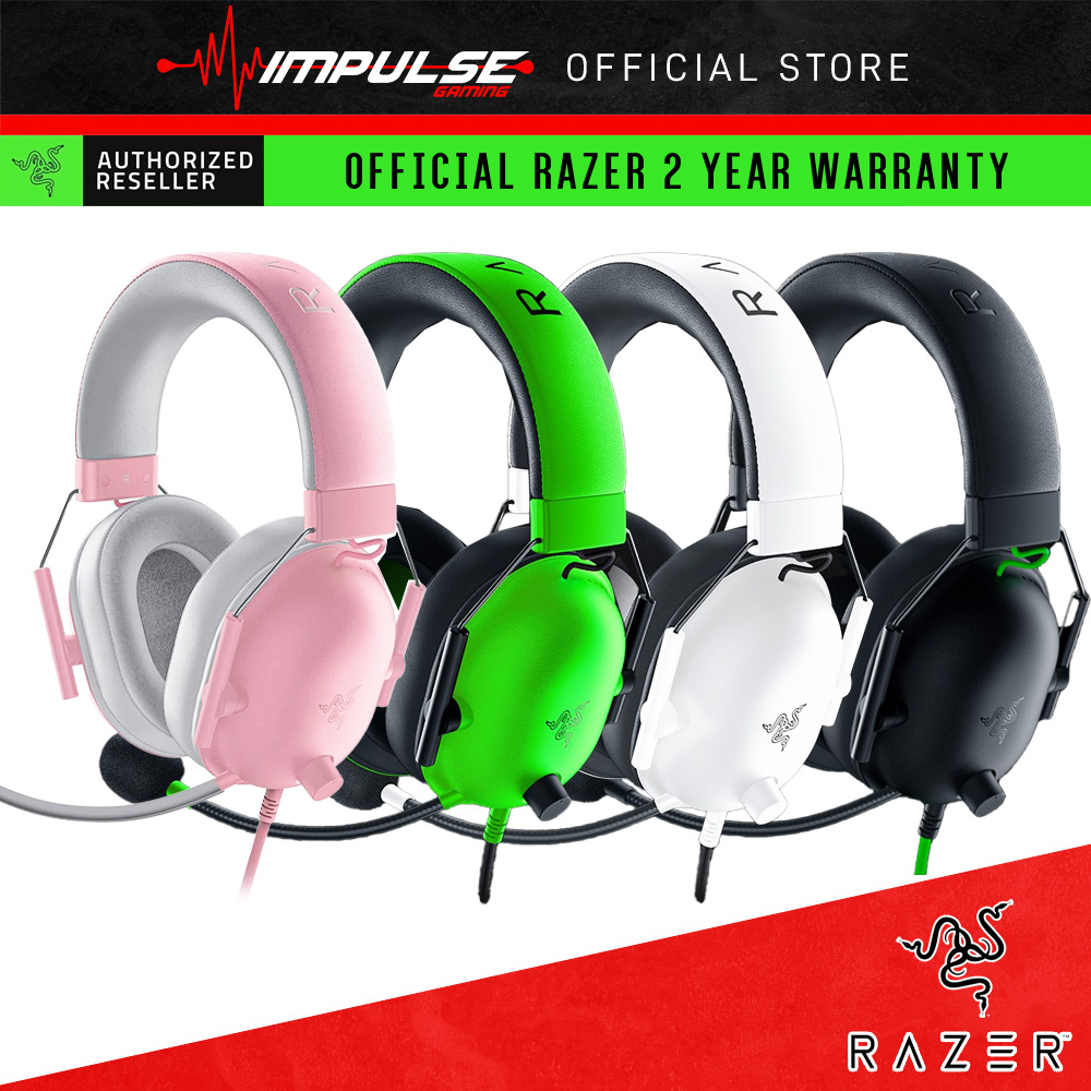 RAZER BlackShark V2 X Multi-Platform Wired E-Sports - Black/Green/White/Quartz Gaming Headphone