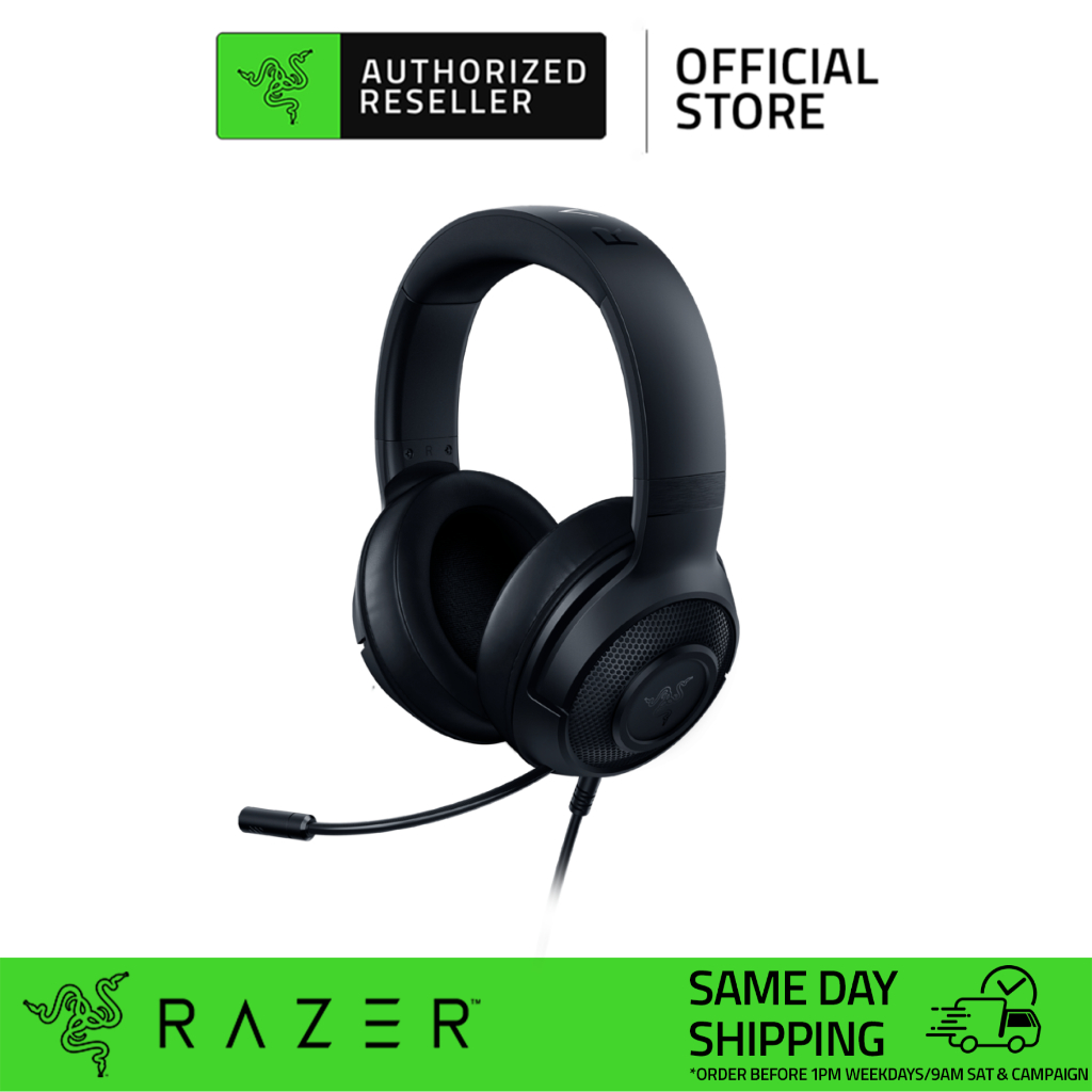 Razer Kraken X Wired Console Gaming Headset | Ultra Light | Analog 3.5mm | Cross Platform | Ergonomic | Black and Blue