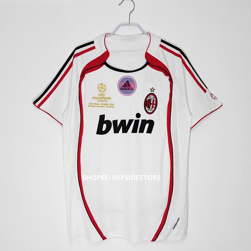 *READY STOCK* AC Milan 06/07 Away AC Milan Retro Jersey Milan 2006 AC Milan UCL Jersey