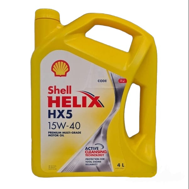 READY STOCK SHELL HX5 15W40 MINERAL ENGINE OIL 4 liter ORIGINAL Hong Kong For Perodua ,Proton ,Hyundai ,Kia