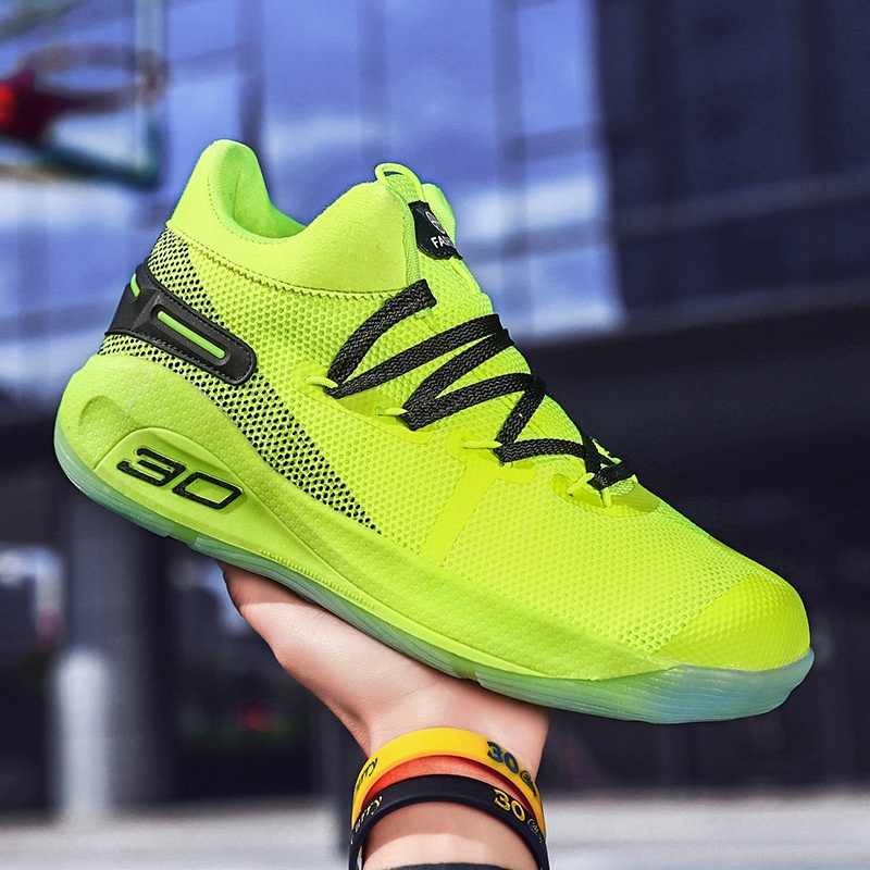 Ready Shoes netball Shoes Shoesball Shoes Men 2023 Spring Summer New Style Breathable Mesh Flying Knit Couple Sports Shoes High-Top Teenagers Actual Combat Basketball Shoes