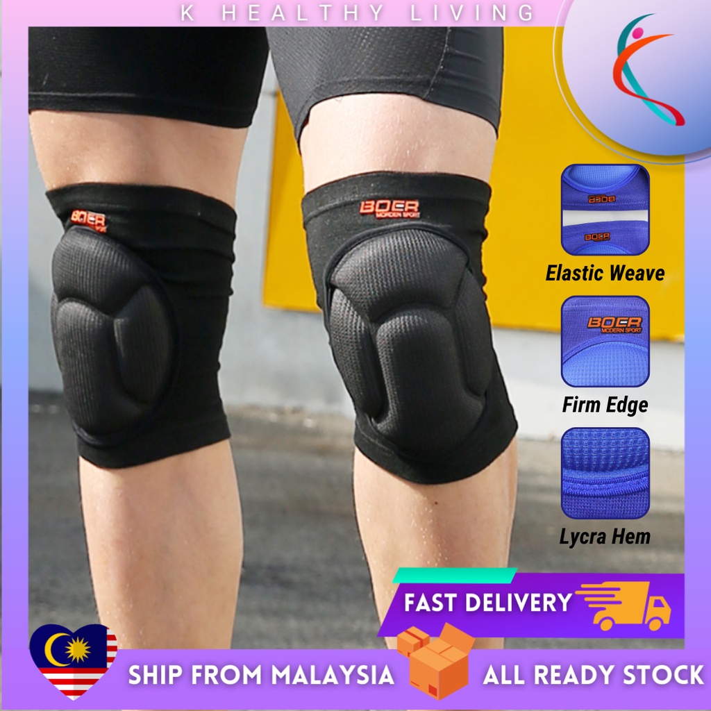 【Ready Stock】1 Pair Futsal Knee Guard with Sponge/ Football Volleyball/ Knee Pad/ Knee Brace/ Knee Pain/K-Healthy Living