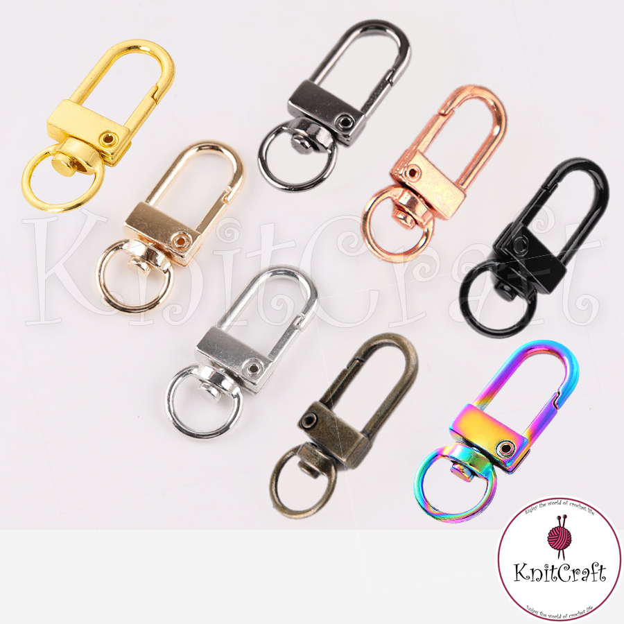 【Ready Stock】DIY Key Rings Keychain buckle Hook 8 color options malaysia Local seller Price is per pc