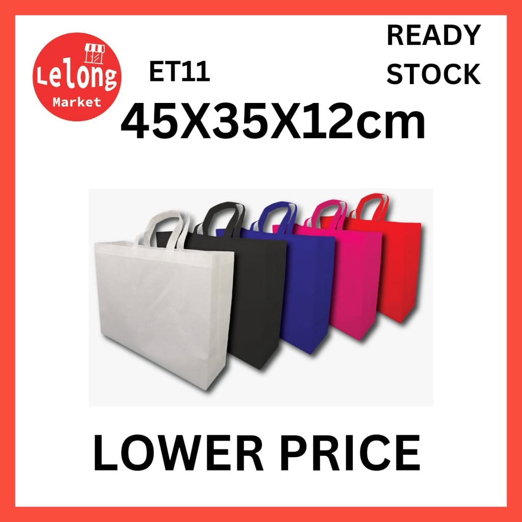 【Ready Stock】 ET11 Non Woven Bag Shopping Bag, Tote Bag / ET11 / High Quality / Local Malaysia/Lelong Market