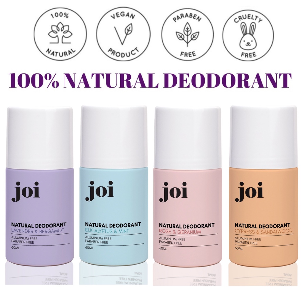 [ Ready Stock ]JOI Natural Deodorant 60ml & Salt Of The Earth 100ml