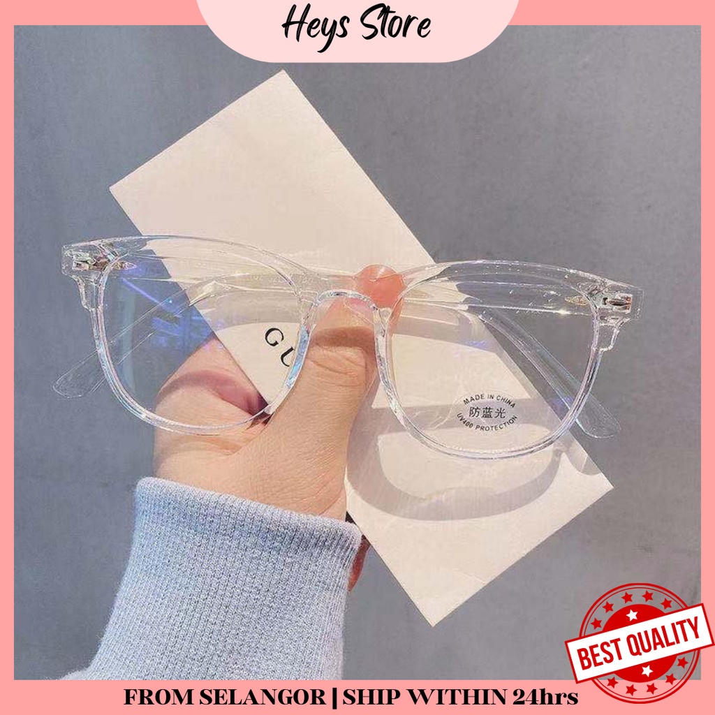 【READY STOCK MALAYSIA】Cermin Mata Spek Spec Anti Blue Light Blocking Glasses transparent spectacles Frame T1