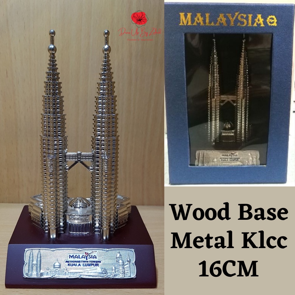 Ready Stock Malaysia KLCC Petronas Twin Towers Metal Souvenir Decorative Gift 16CM