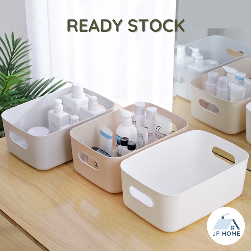 [Ready Stock] Multipurpose Muji Plastic Storage Basket - Kitchen - Make Up - Desk Storage Box - Kotak Simpanan - 收纳盒