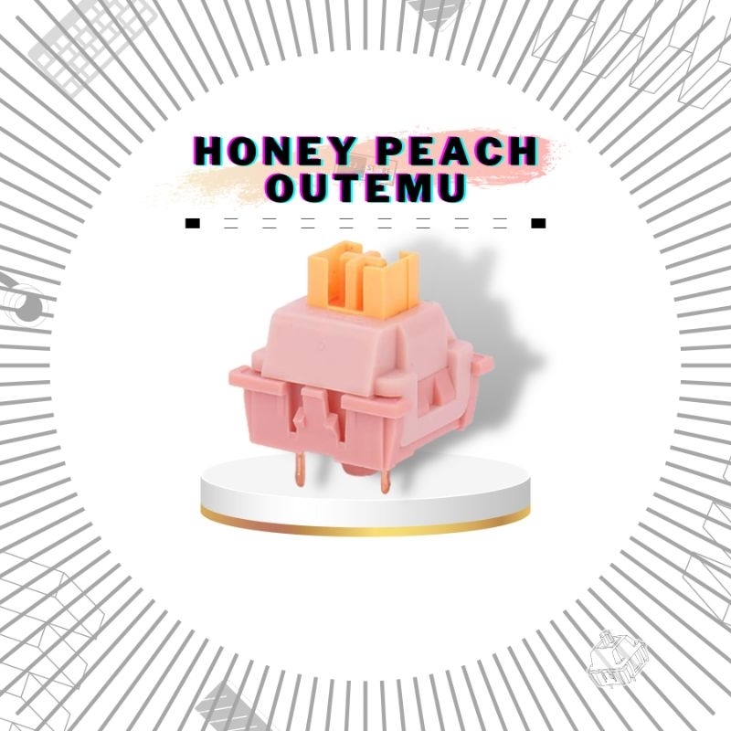 Ready Stock Outemu Honey Peach Silent Linear Switch 【Dust Proof Switches】MX switches