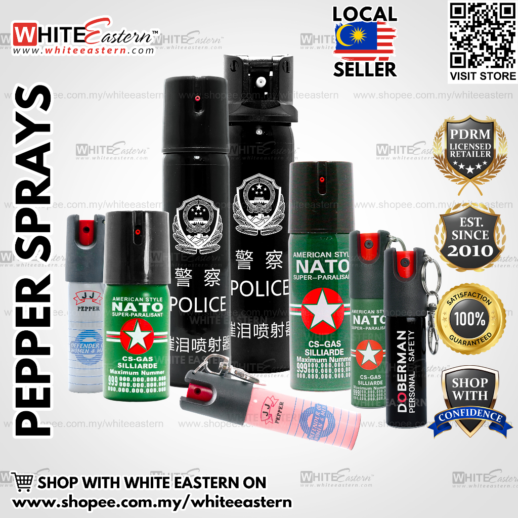 Ready Stock ⭐ PEPPER SPRAY Personal Safety Self Defense Protective 防狼防身安全辣椒胡椒喷雾 Penyembur Lada Cili Semburan Lada