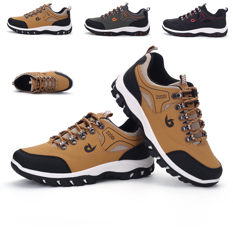 Ready Stock Plus Size 38-48 Men Outdoors Hiking Shoes Work Shoes Sport Shoes Running Shoes Waterproof Sneakers Winter Boots Anti-Slip Trekking Mountain Climbing Shoe