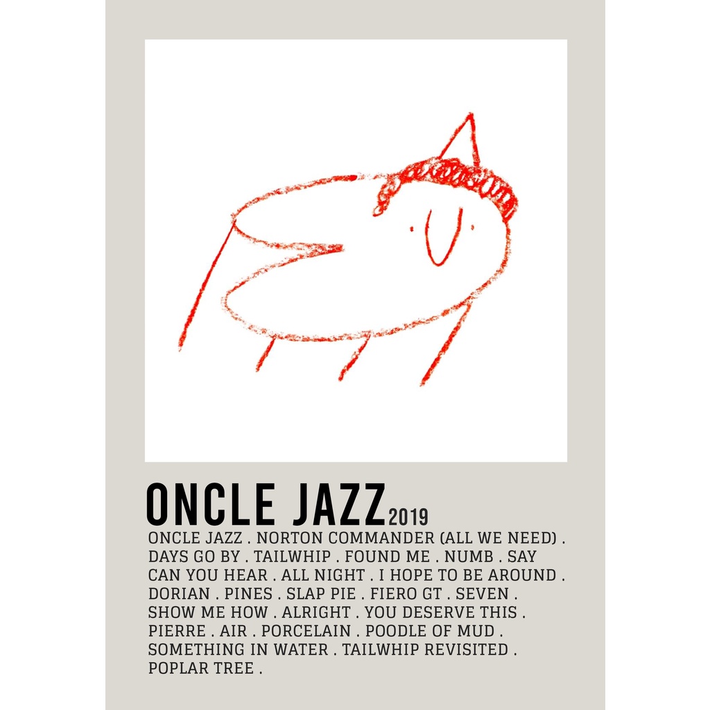 【READY STOCK】Poster Cover Album Oncle Jazz by Men I Trust for room/wall/gift