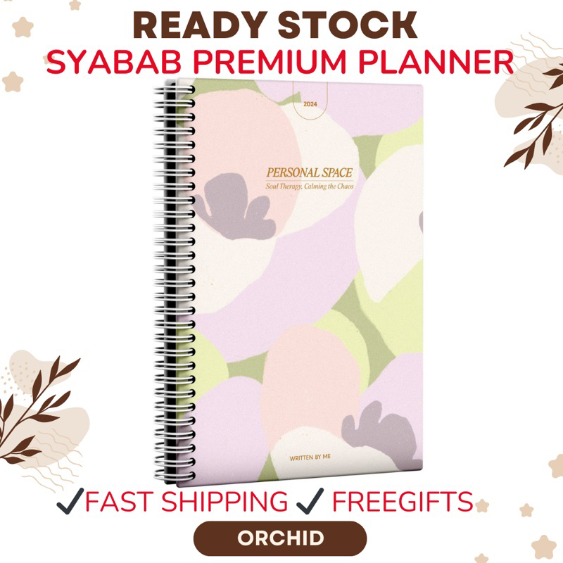 Ready Stock! PREMIUM ISLAMIC PLANNER 2024 Syabab HARD COVER + 4 FREEGIFTS