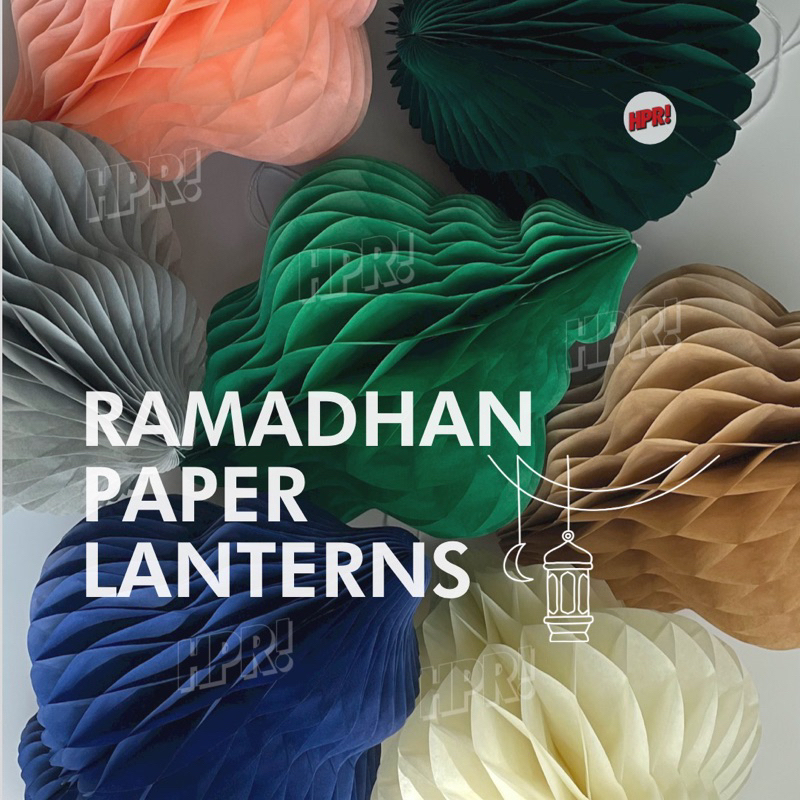 [ READY STOCK] Ramadan Kareem and Eid Raya Lanterns Paper Decorations