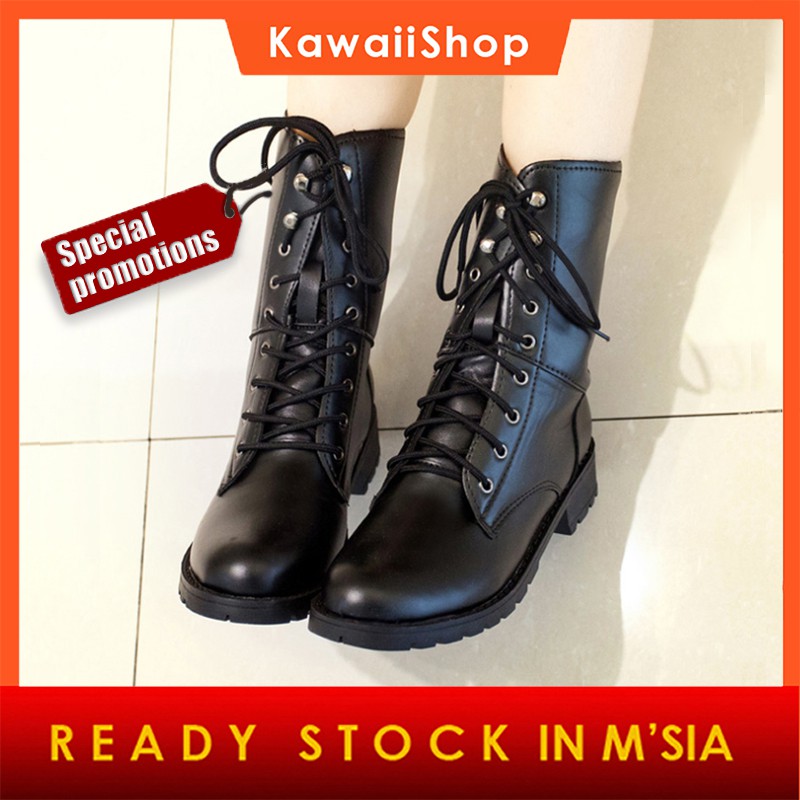 READY STOCK Women Flat Boots Cowboy Boots