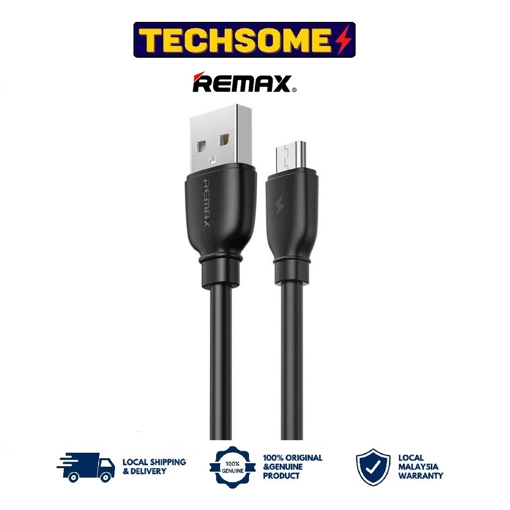 Remax RC-138 Suji Pro MicroUSB / Type-C 2.4A Data Cable 1 Meter Durable Tangle-Free Cables [Compatible with iPhone] tech