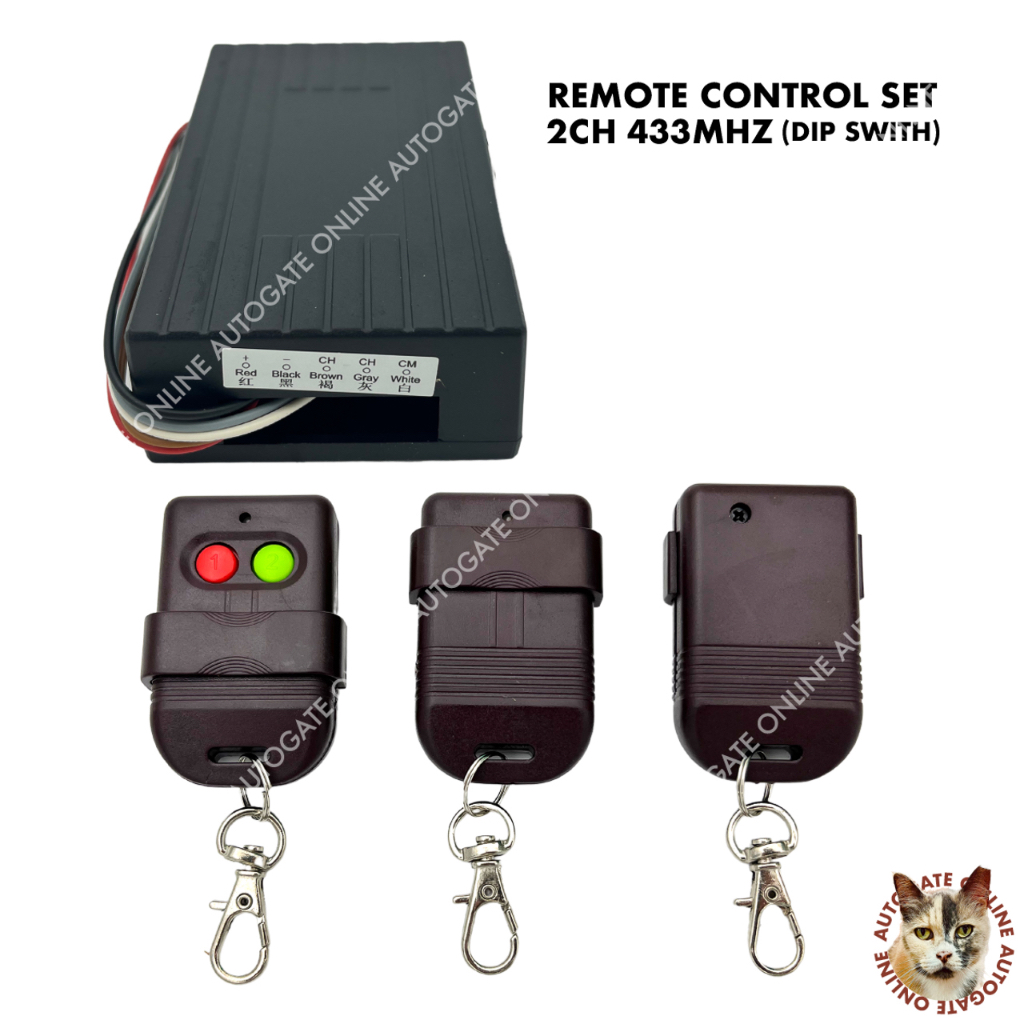 REMOTE CONTROL 433MHz ( RECEIVER/REMOTE CONTROL) AUTOGATE GATE DOOR -AUTOGATE ONLINE