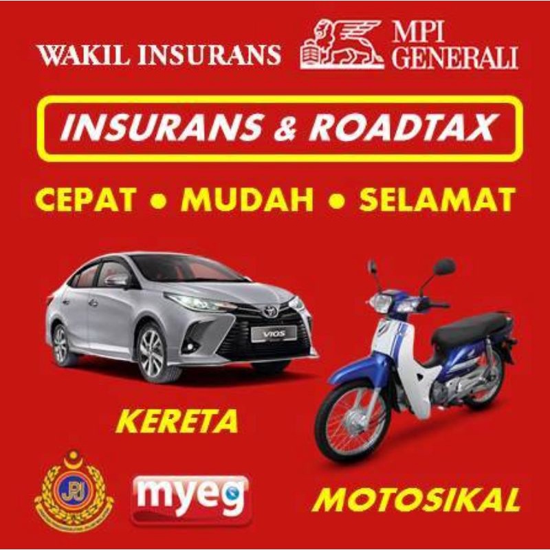 RENEWROADTAX MOTOR / KERETA INSURANS MURAH / CAR INSURANCE / INSURANS MOTORSIKAL MOTORCYCLE