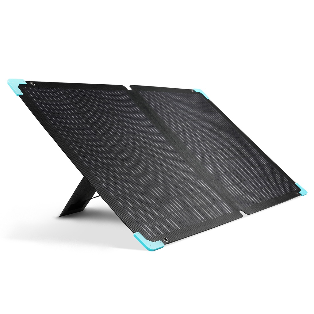 Renogy 120W Portable Solar Panel for Power Station, Foldable Renewable Energy Charger, Off Grid Systems for Camping/Short Trip/Fishing, E.Flex 120