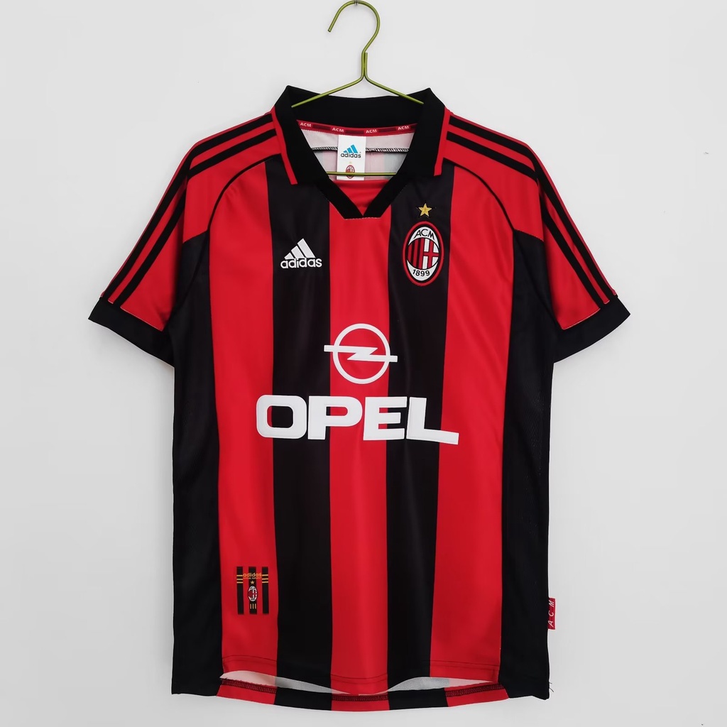 Retro Jerseys 1998-99 AC Milan Home Sports Football Uniform