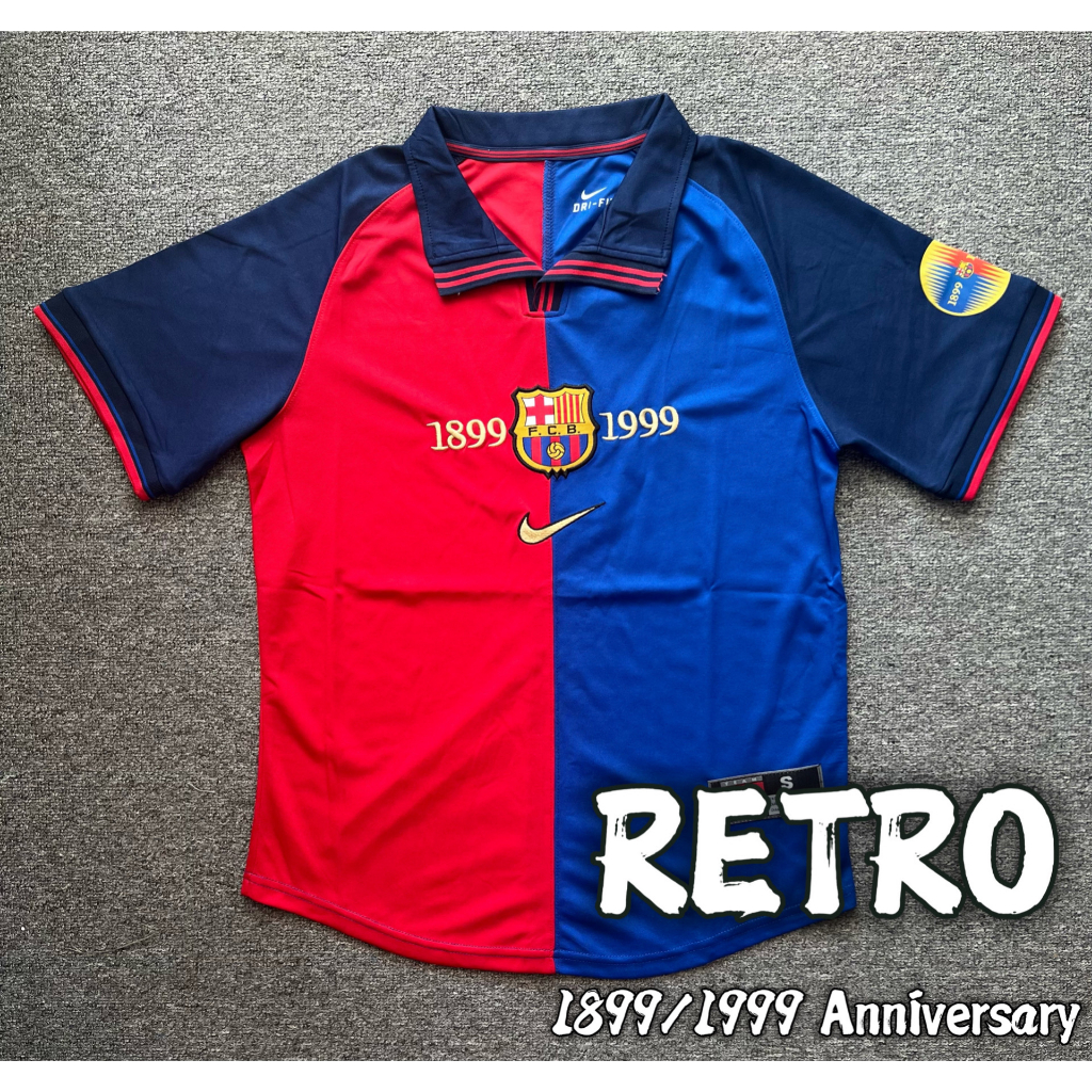 Retro Barcelona Barca Vintage Jersey Retro Barcelona Jersey Anniversary kit Barcelona Football Jersey Barca