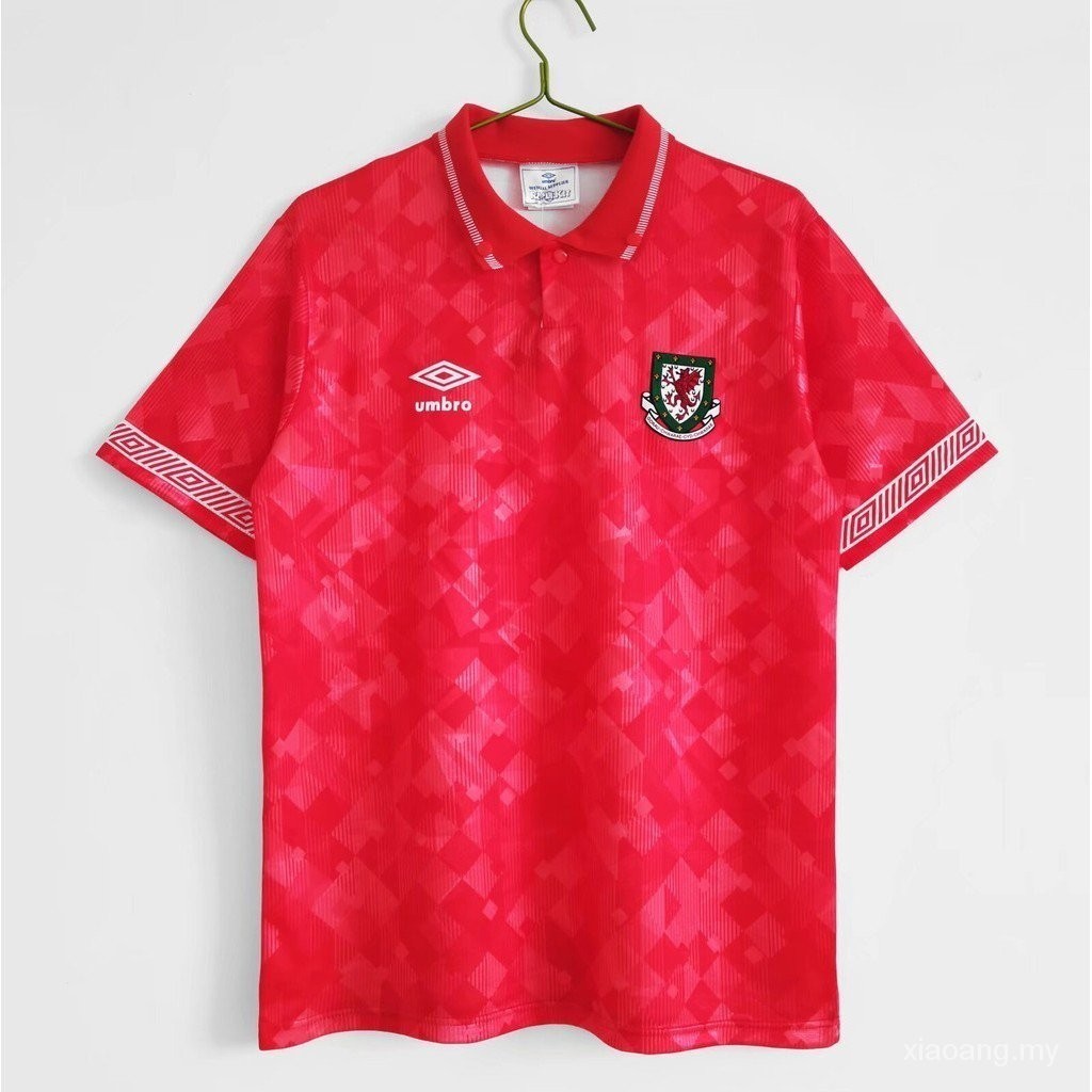 [Retro Jersey] 1990-92 Wales Home Athlete T-shirt High Quality Football Shirt