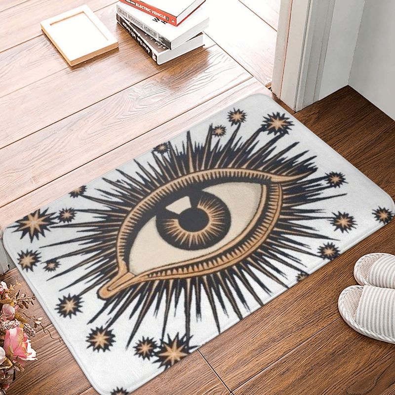 Retro Mystical Eye Door Mat Anti-slip Spiritual Amulet Kitchen Bathroom Living Room Rug Entrance Rug 40*60cm, 50x80cm
