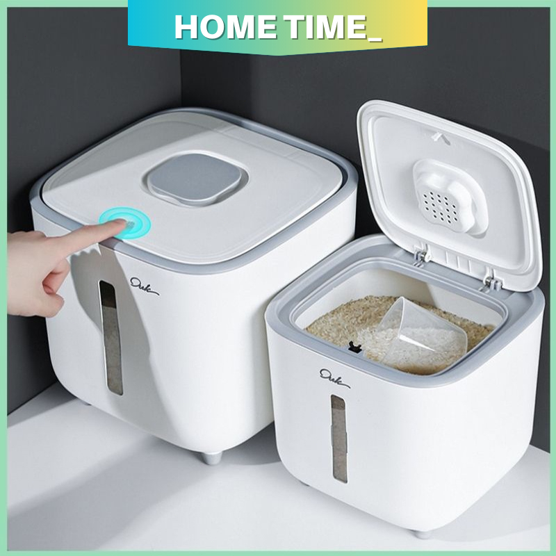 Rice Storage Box Grain Container Household Cereal Rice Bucket Insect and Moisture Proof Sealed Kitchen Organizer/B27